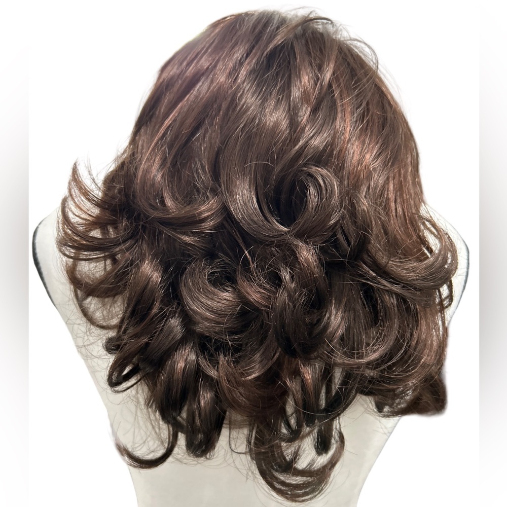 Dome Collection Luxurious Chestnut Waves Topper